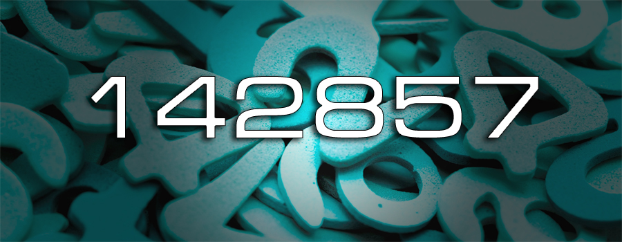 142857 что за число