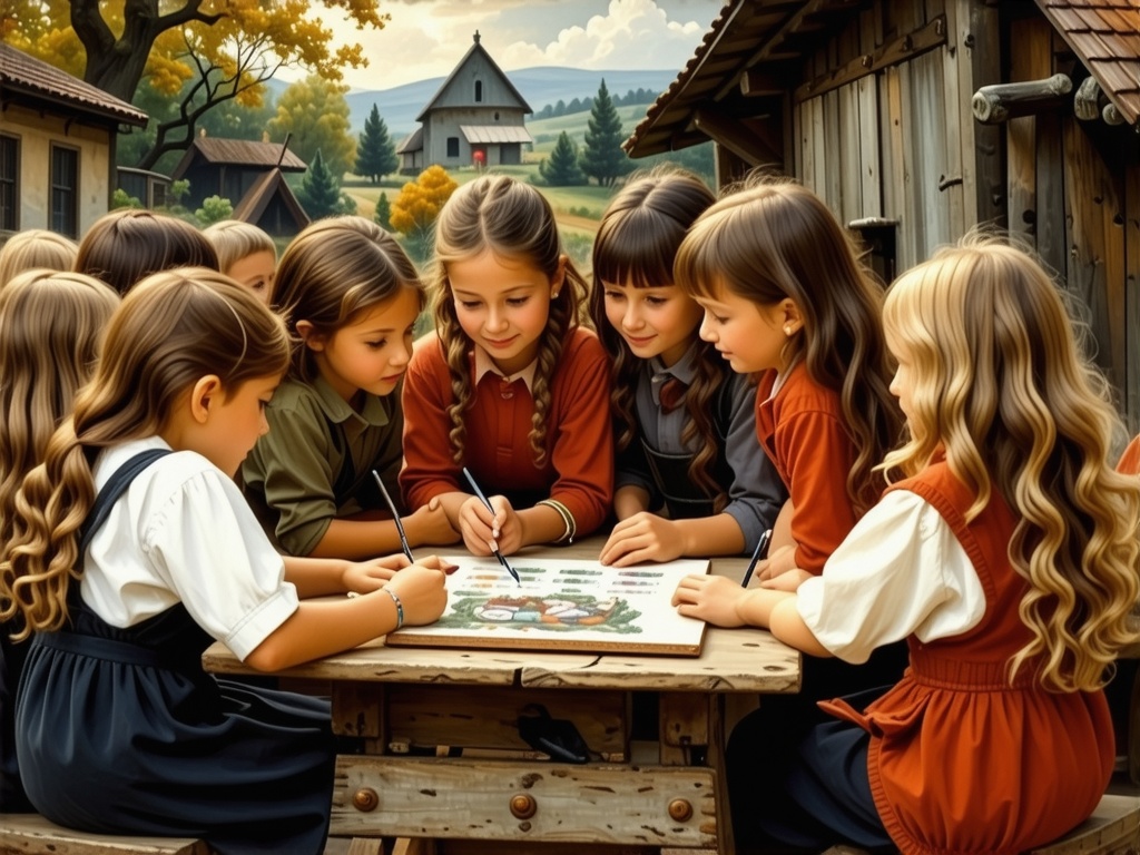 Картина &laquo;Устный счет&raquo; Богданова-Бельского