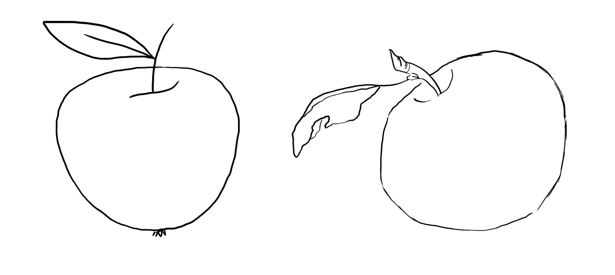 Рисунок яблока