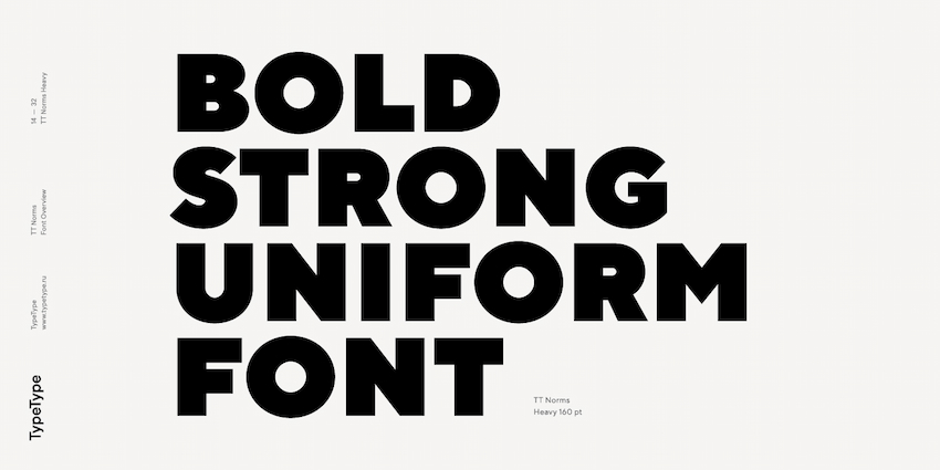 Bold Typeface Style