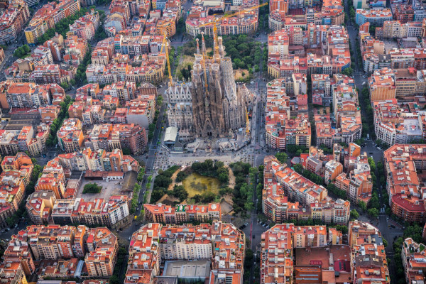 Барселона сверху